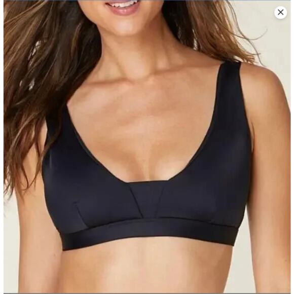 Andie Swim Black Bikini Top The Tahiti - Picture 1 of 9